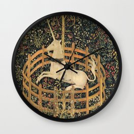 The Unicorn In Captivity Wall Clock