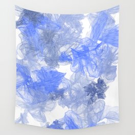 Abstract Smokey Flowers Pattern Wall Tapestry