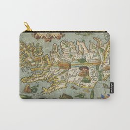 Iceland Map 1590 Carry-All Pouch