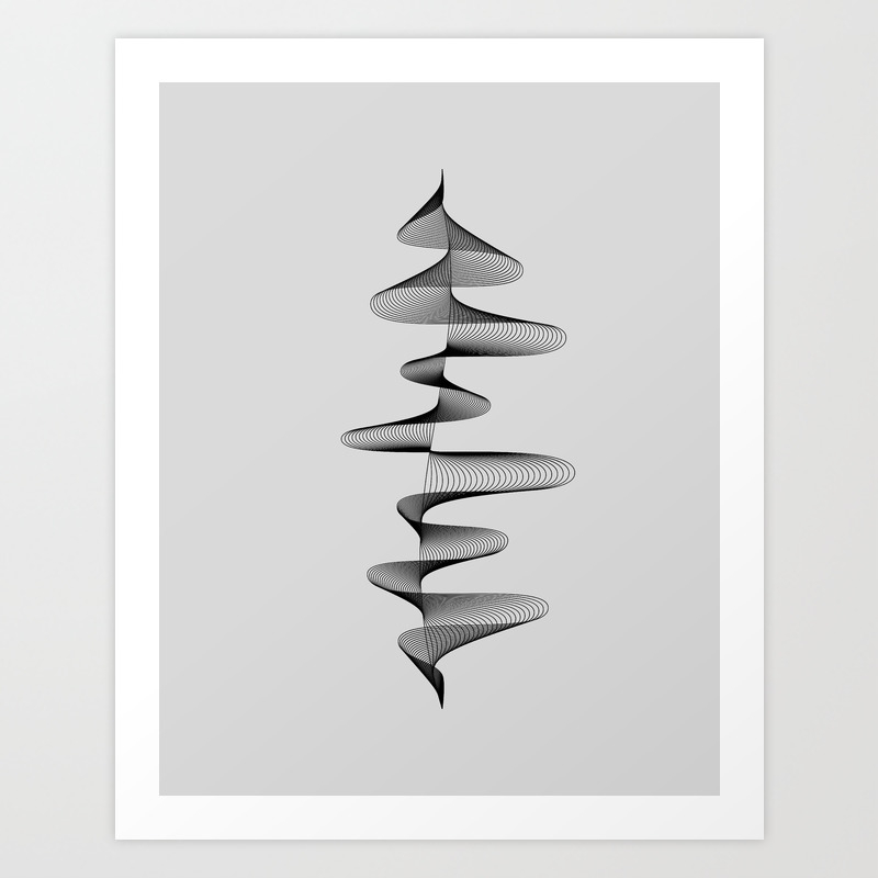 Abstract 80s Soundwave Art Music Audio Black And White Musical