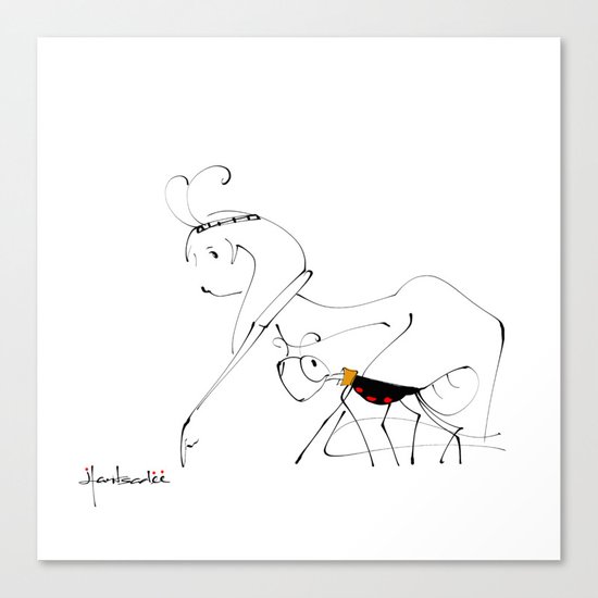 let's go find food together Canvas Print