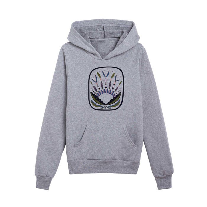 Scandinavian Folkart Kids Pullover Hoodie