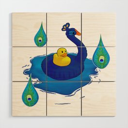 Floaty Duck Wood Wall Art