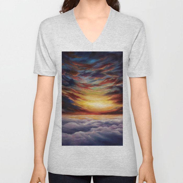 Between two worlds V Neck T Shirt