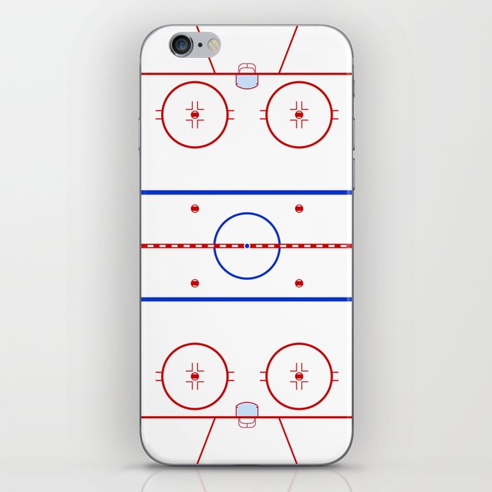 Ice Hockey Rink Diagram iPhone Skin