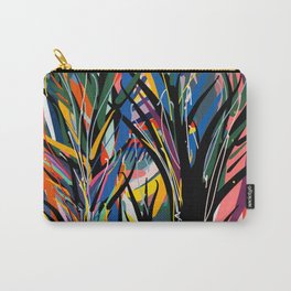 Trees in the Night Landscape Abstract Art Expressionism Carry-All Pouch