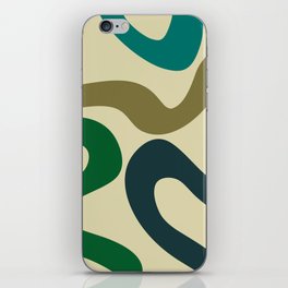 Colorful abstract waves 3 iPhone Skin
