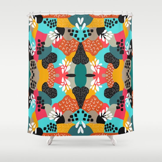 Abstracted 2 Shower Curtain