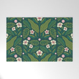 Tropical Leaves Welcome Mat