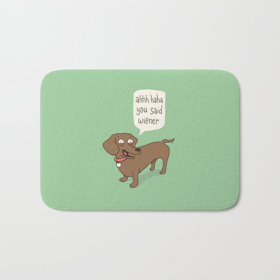 Immature Dachshund Bath Mat