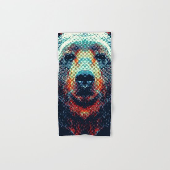Bear - Colorful Animals Hand & Bath Towel
