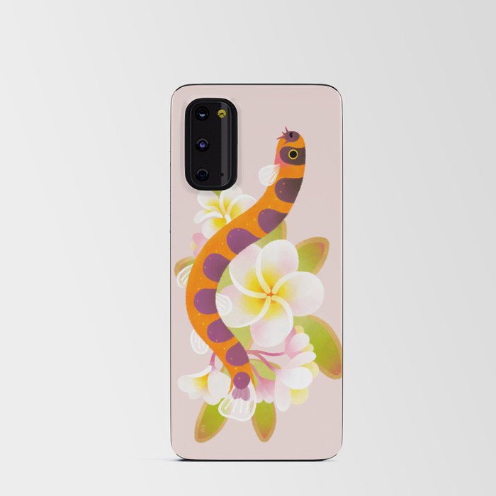 Kuhli loach and plumeria Android Card Case