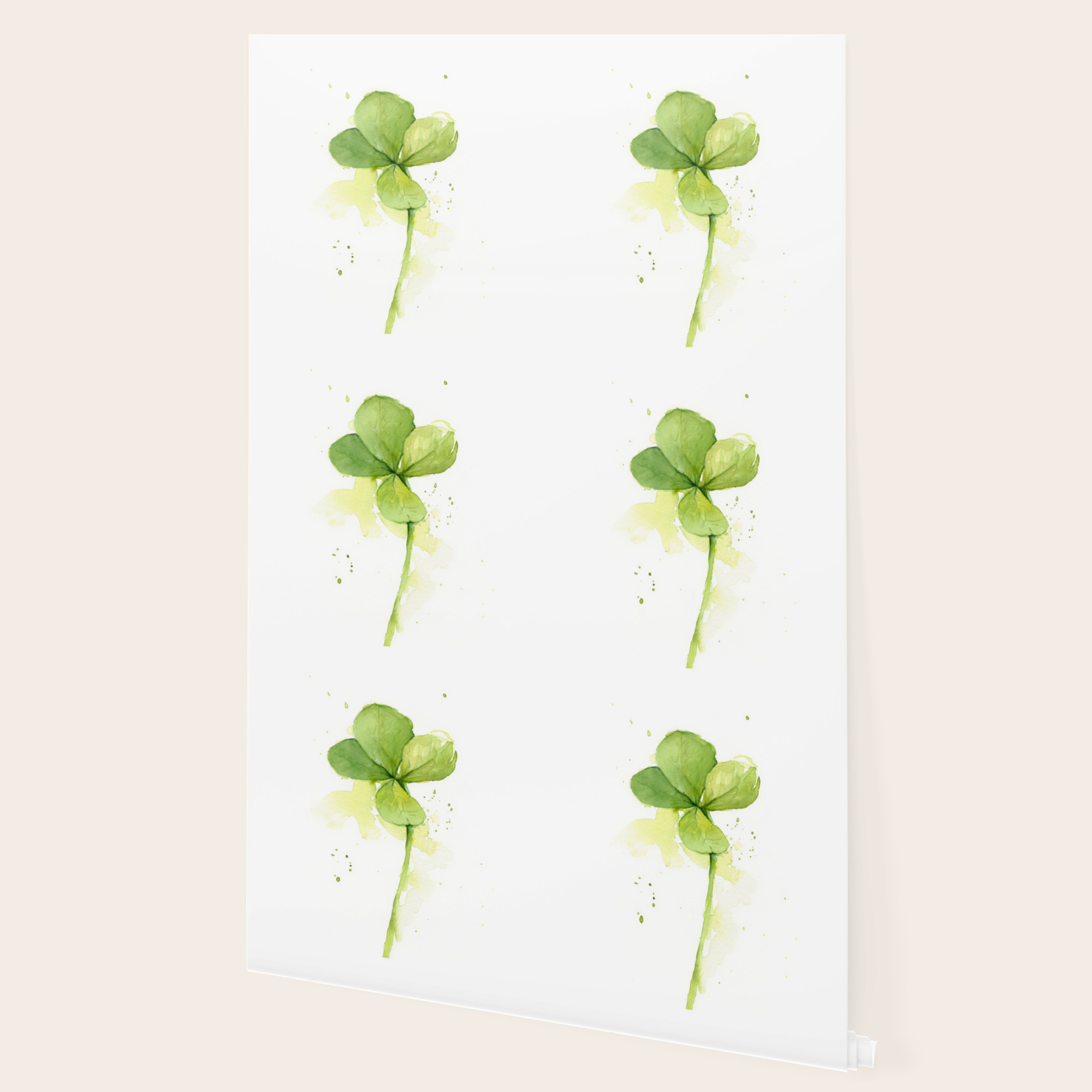Four Leaf Clover Lucky Charm Wallpaper By Olechka Society6