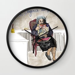 L'élégance du hérisson (Muriel Barbery)- COVERS OF BOOKS THAT NOBODY ASKED ME TO ILLUSTRATE N.1 Wall Clock