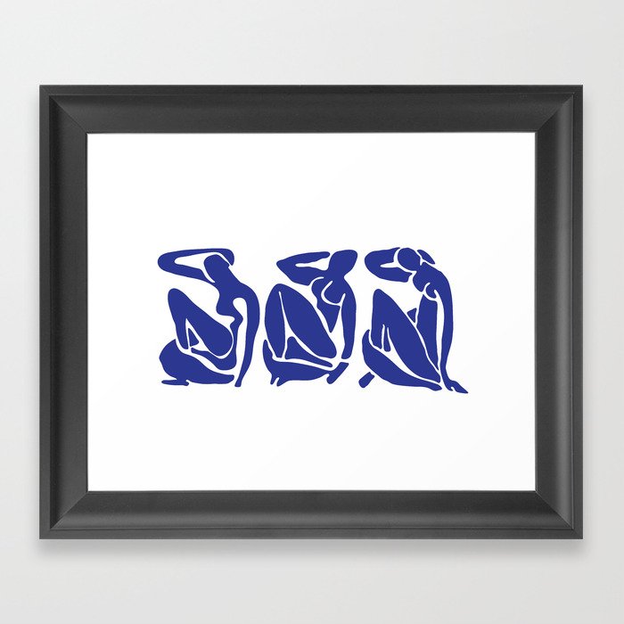 Blue Matisse Framed Art Print