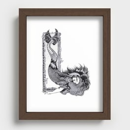 L Mermaid Recessed Framed Print