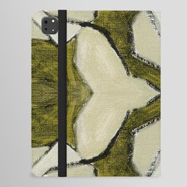 Abstract Oil Painting Pattern Ornament 2c48.4 Olive Green iPad Folio Case