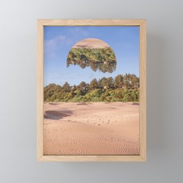 Oregon Coast Beach and Surreal Travel Photogrpahy Framed Mini Art Print