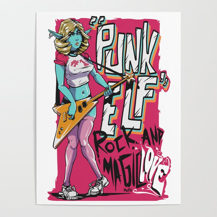 Punk Elf Poster