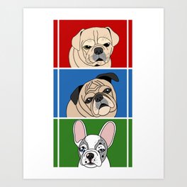 SK DOGS Art Print