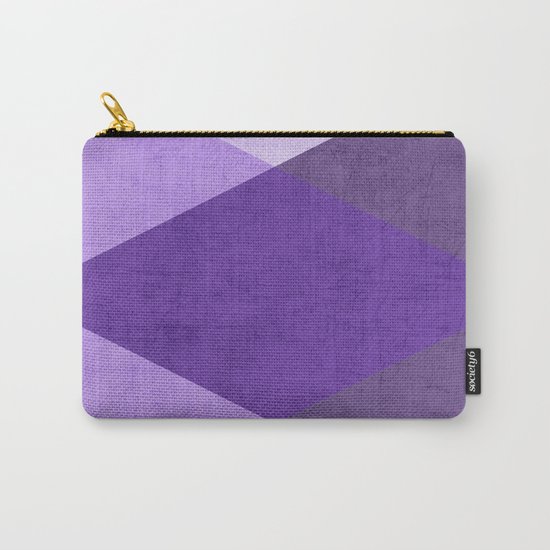 purple triangles Carry-All Pouch