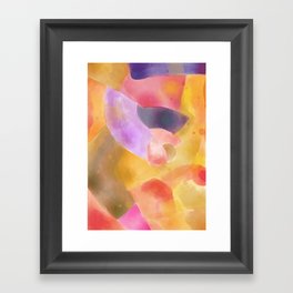 Abstract watercolor composition Framed Art Print