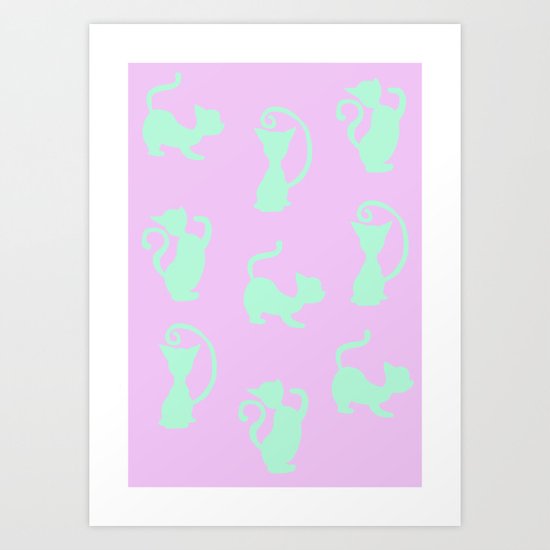 Cats! Cats! Cats! Art Print