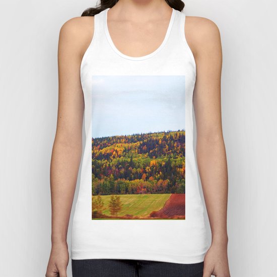 Fall Harvest and the Hills Unisex Tank Top