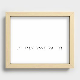I have seen it all Recessed Framed Print