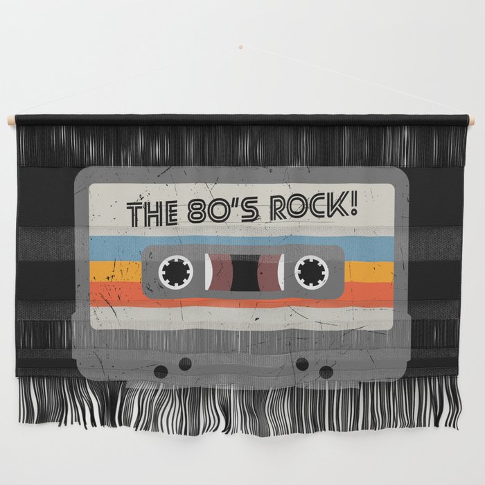 The 80’s Rock Cassette Tape Retro Wall Hanging