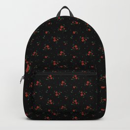 Red roses black Backpack