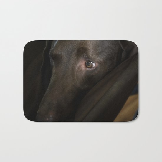 My Friend Chocolate Lab Bath Mat