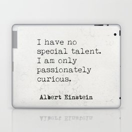 Albert Einstein 3011 quote Laptop Skin