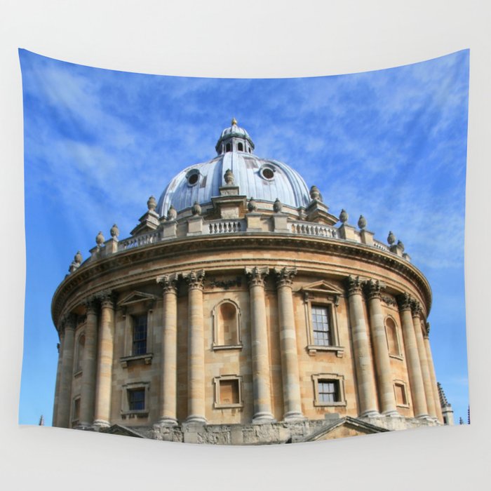 Great Britain Photography - Old Library In Oxford From The 18th Century Wall Tapestry