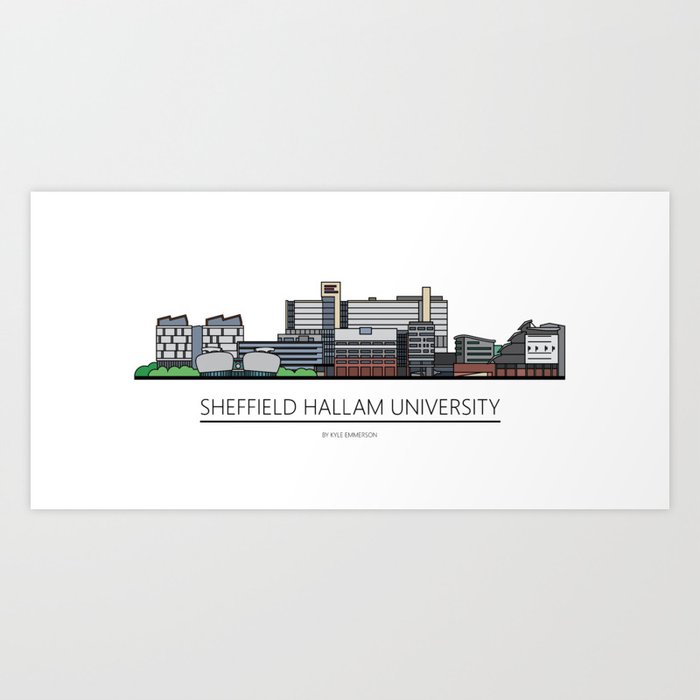 Sheffield Icons Sheffield Hallam University Art Print By