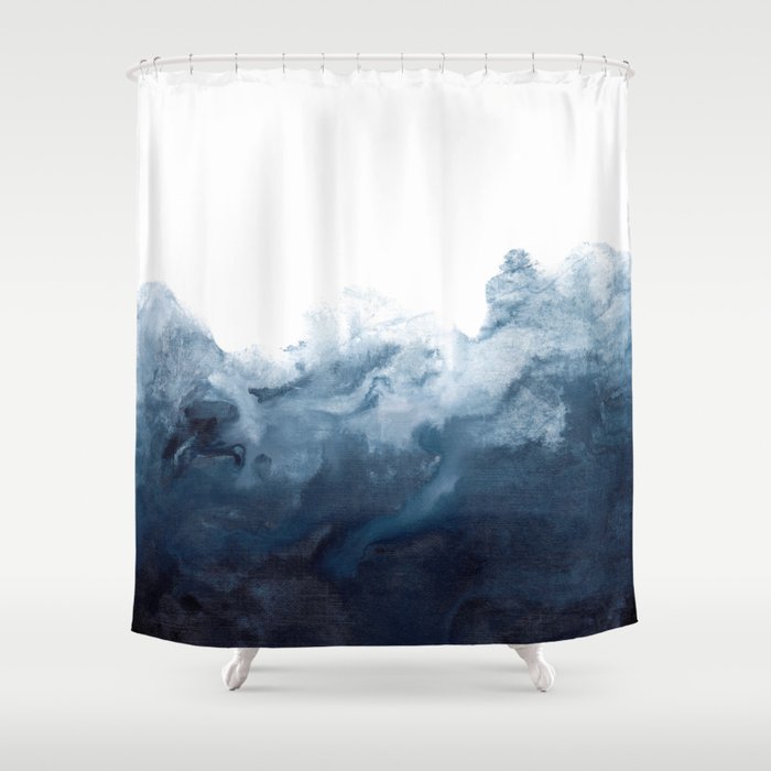 Indigo Depths No. 2 Shower Curtain by Kris Kivu | Society6
