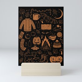 Autumn Nights: Halloween Mini Art Print