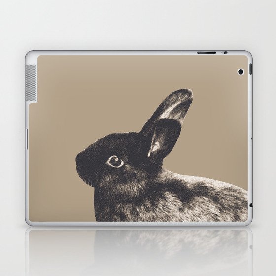 Little Rabbit on Sepia #1 #decor #art #society6 Laptop & iPad Skin