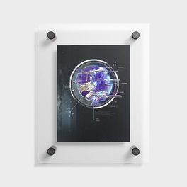 Space Glitch 2 Floating Acrylic Print