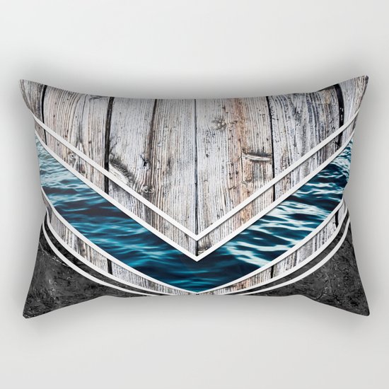 Striped Materials of Nature II Rectangular Pillow