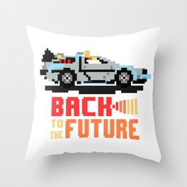 Back to the future: Delorean Throw Pillow