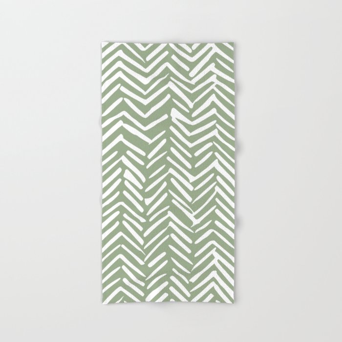 Abstract Square Modern Art Sage Green 40*60cm Tea Towels