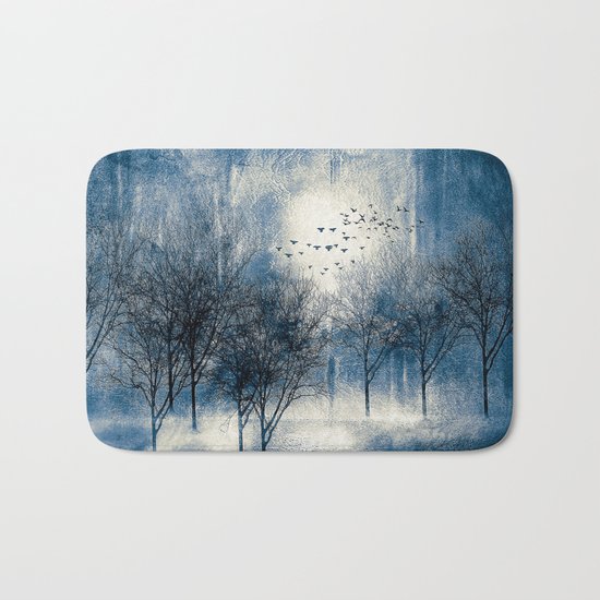 Paisaje y color (azul) Bath Mat