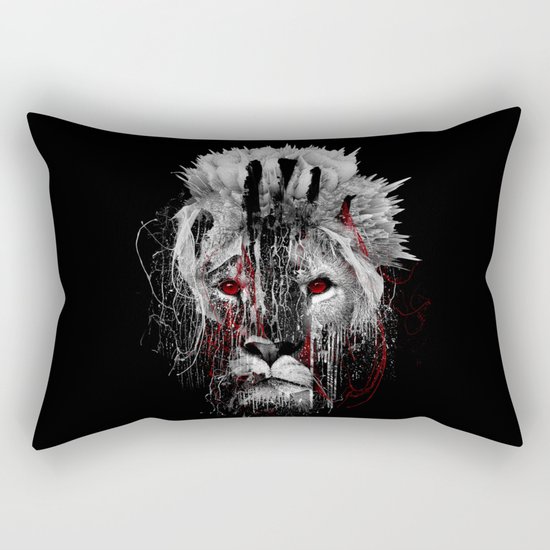 LION - RED EYE Rectangular Pillow