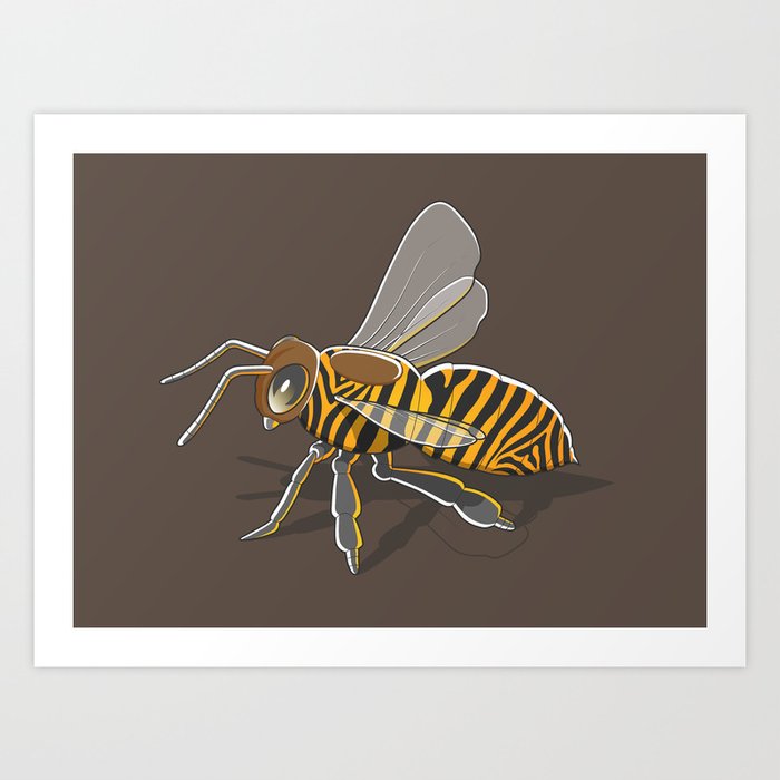 Tiger Bee Art Print