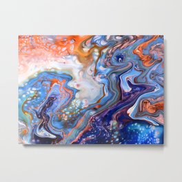 Life in Space Metal Print | Painting, Life, Acrylic, Abstract, Lifeinspace, Pattern 