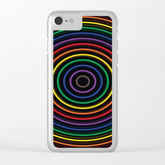 Colorful circle Clear iPhone Case