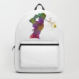 Golf player in watercolor 06 Backpack