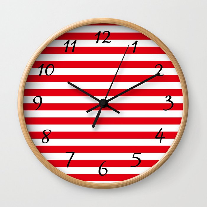 Mrs' Claus Stockings Wall Clock