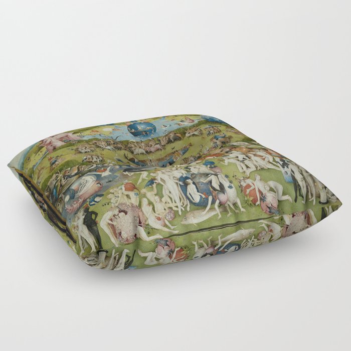 The Garden of Earthly Delights - Hieronymus Bosch Floor Pillow
